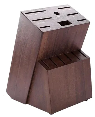 Obrázok produktu pre Drevený stojan na nože s 14 priehradkami do kuchyne
