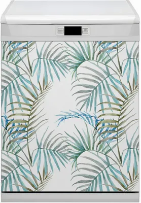 Produktbild von Magnet Folie für Geschirrspüler Magnete  Geschirrspüle Magnet für Spülmaschine 60x70 cm Nachbildung - Blätter tropisch