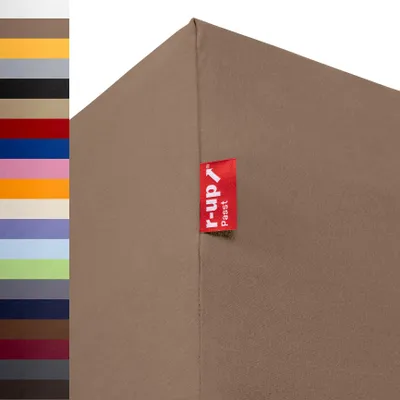 Immagine prodotto di r-up Passt Lenzuolo con angoli 90x200-100x200 fino a 35 cm di altezza tortora 100% cotone 130 g/m²