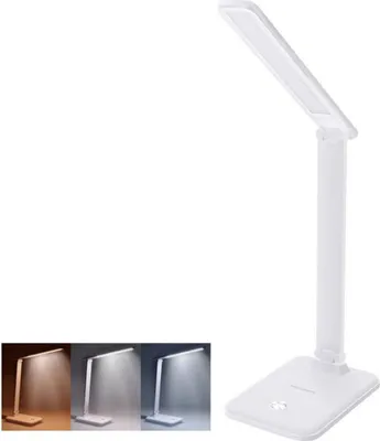 Obrázok produktu pre Lampa stolová LED 10W 3-6000K CCT biela SOLIGHT WO64-W
