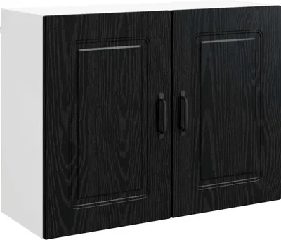 Produktbild von vidaXL Geschirrspülerfront Kalmar Schwarz Eichen-Optik 80 x 31 x 60 cm