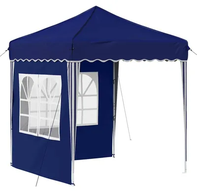 Image de Tente de fête pop-up 195 x 195 x 245 cm Bleu Tissu Oxford