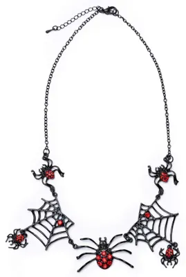 Produktbild von Kinderhalskette Spider Witch Tiny - Taille unique - Schwarz | by Great Pretenders
