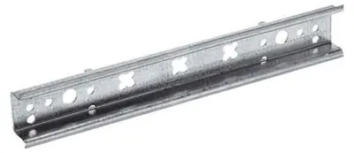 Imagen del producto de Hager, riel universal de 2 vías, modelo UZ02B4, para montaje en riel portante