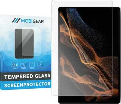 Produktbild von Mobigear  Samsung Galaxy Tab S9 Ultra Panzerglas Gehärtetes Glas Displayschutz - Hüllenfreundlich - Schwarz