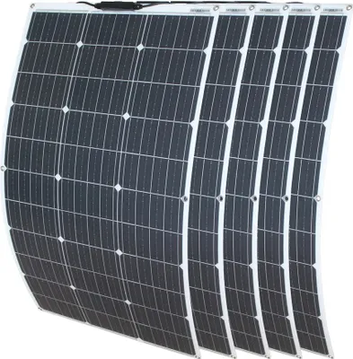 Obrázok produktu pre Flexibilný solárny panel, výkon 100 W, monokryštalický článok, solárny panel 500 W-a
