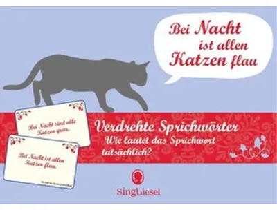 Image de Verdrehte Sprichwörter. Das lustige Quiz-Spiel für Senioren. Spiele-Box mit 100 Karten