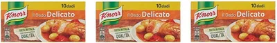 Produktbild von 3x knorr Delicato dado brodo Suppenwürfel Brühe sanft reich an Geschmack 10 pz