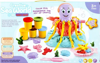 Produktbild von Kunststoffmasse mit Zubehör Octopus 3+ Mega Creative