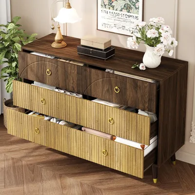 Produktbild von Schubkastenkommode, Kommode mit Schubladen, Wohnzimmerschrank, Mehrzweckschrank, Aufbewahrungsschrank, Sideboard