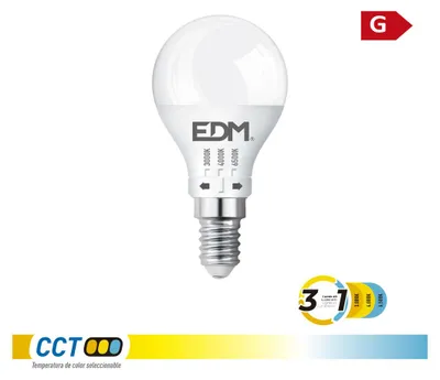 Image de Ampoule Led P45 E14 3cct éclairage Led Sphérique Multitempérature - Edm