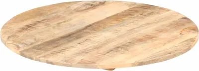 Produktbild von vidaXL Tischplatte Massivholz Mango Rund 15-16 mm 50 cm