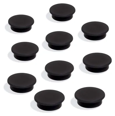 Produktbild von Magnete für Whiteboards und Kühlschränke, schwarz, Ø 25 mm, 10 Stück, 5er Pack
