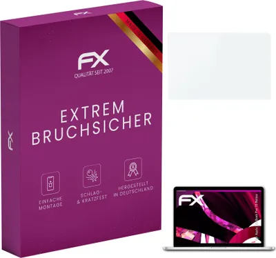 Produktbild von atFoliX 4054274296108, Laptop Bildschirmschutz, Transparent, Apple, MacBook Pro 15Retina, Glas, Kratzresistent