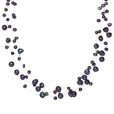 Produktbild von Valero Pearls Perlen-Kette Sterling Silber Süßwasser-Zuchtperle 60201649