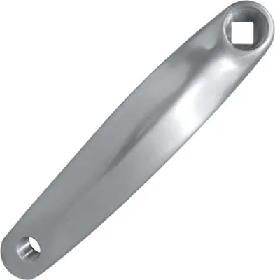Produktbild von Fahrrad Kurbel links 170mm Alu gekröpft silber poliert