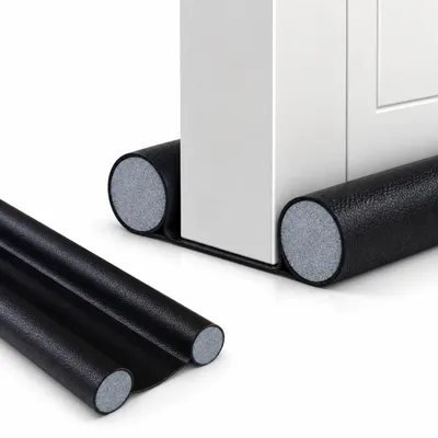 Obrázek produktu pro Těsnění pod dveře - Pěnová - Potahy z umělé kůže - 32 až 94 cm - Pro dveře a okna