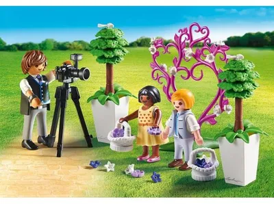 Image de PLAYMOBIL city life mariage 9230 enfants d'honneur avec photographe
