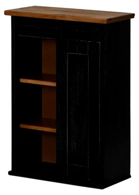 Produktbild von Tomostar Oberschrank für Küche, Hängeschrank, Küche, Hängeschrank, Halden, Schiebetür, Schwarz, 49 x 22,5 x 70 cm