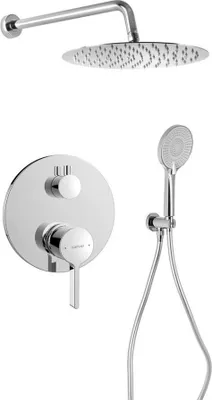 Produktbild von Sapho ICONIC Unterputz-Brausegarnitur mit Armatur, 2 Abgänge, Chrom