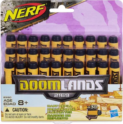 Zdjęcie produktu dla Hasbro Nerf B3190EU4 - Zestaw uzupełniający 30 rzutek Doomlands Deco, akcesoria Nerf