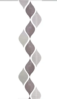 Produktbild von Home Wohnideen Schiebevorhang Effektvoile Scherli 245 x 60 cm Grau