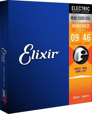 Zdjęcie produktu dla Elixir 12027 Nanoweb 9-46 Struny do gitary elektrycznej