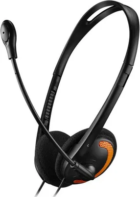 Produktbild von Canyon Headset HS-01 2x3.5mm Audio Mikrofon black/orange retail