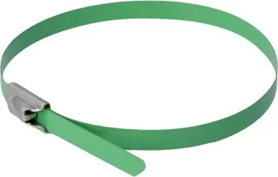 Obrázek produktu pro DELOCK Edelstahlkabelbinder L 300 x B 4,6 mm grün 10 Stück