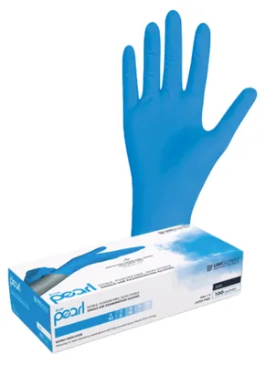 Produktbild von Unigloves BLUE PEARL Nitrilhandschuhe  5-6 X-Small 100 Stück/Box