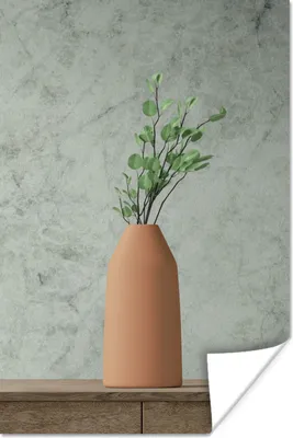 Produktbild von MuchoWow® Poster Vase - Pflanzen - Stilleben 20x30 cm - Papierdruck