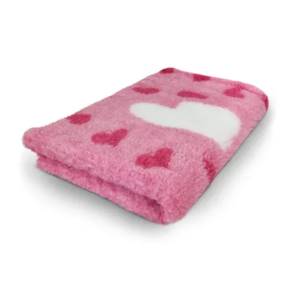 Produktbild von Vet Bed Hundebett mit Antirutschbeschichtung Big Heart rosa