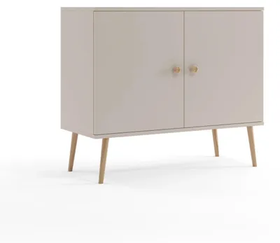 Zdjęcie produktu dla Komoda LEBEL z drzwiczkami 100cm kaszmirowa