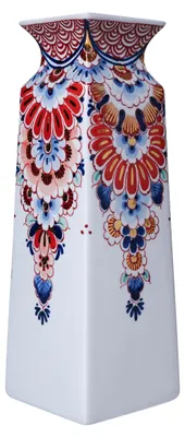 Imagen del producto de Heinen Delfts Blauw – Jarra cuadrada, estilo Imari, grande