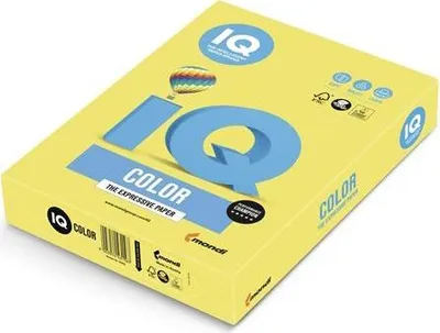 Imagen del producto de PAPEL DE IMPRESORA A4 IQ PREMIUM 80G (500 hojas) COLOR AMARILLO