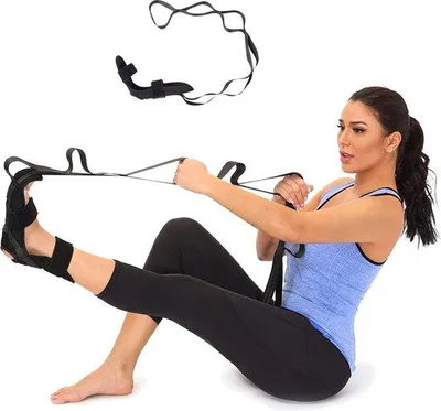 Productafbeelding van Famanu stretchband voor fitness en revalidatie - blauw
