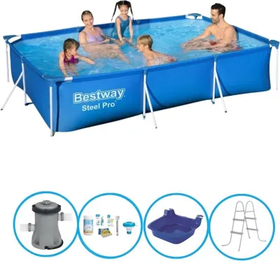 Immagine prodotto di Bestway Pool Steel Pro - Pacchetto piscina - 300x201x66 cm