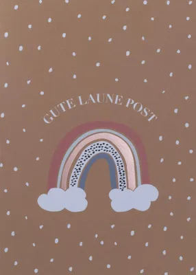 Produktbild von Grußpost Regenbogenkarte - Gute Laune Post