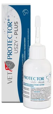 Productafbeelding van JM SANTE Vet Protector Uszy Plus - ear solution for dogs and cats – 50 ml