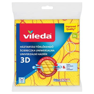Zdjęcie produktu dla Vileda 3D Pucerka Uniwersalna Ścierki 3 szt.