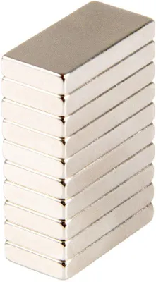 Zdjęcie produktu dla Magnesy neodymowe 20 x 10 x 3 mm, siła przyciągania 4,2 kg, do tablic, tablic suchościeralnych
