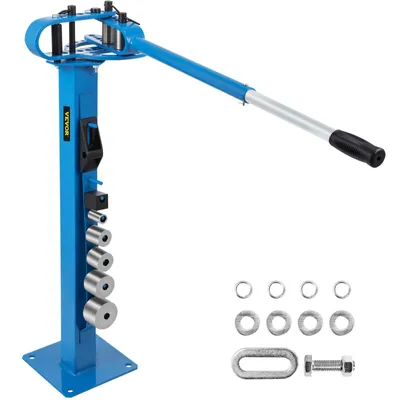 Produktbild von VEVOR Biegen Presser Bender Rohr Stahl, 111,76 cm Teleskopgriff Rohrbiegemaschine, 5/16 x 1-1/4 Zoll und 1/4 x 1-15/16 Zoll Flussstahlkapazität Rohrbiegegerät, Rohrbieger Set mit 7 Formen und 3 Ring