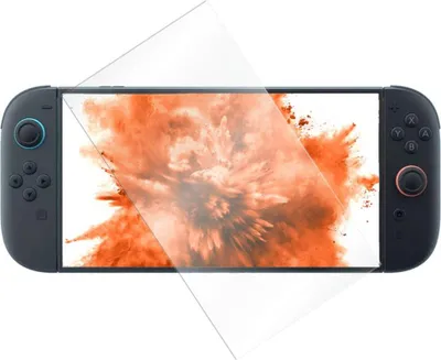 Immagine prodotto di Vetro temperato per Nintendo Switch 2, vetro temperato fisso 2.5D, trasparente
