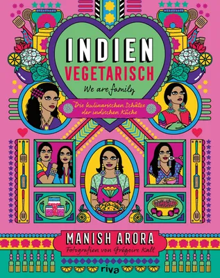Buchcover von 'Indien vegetarisch' - Gebundene Ausgabe von Manish Arora
