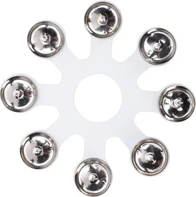 Produktbild von Cymbal Tambourin - Hi-Hat Percussion - 8 Paar Jingles - 17x15x5 cm