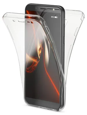 Produktbild von NALIA 360 Grad Handyhülle Samsung Galaxy J6, Hülle Full Cover vorne hinten Etui Transparent