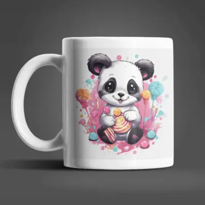 Produktbild von Süßer Panda Kaffeetasse Teetasse Tasse Geschenkidee – Panda-01