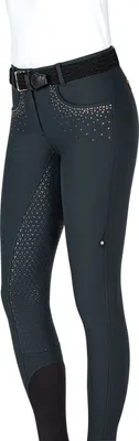 Produktbild von Equiline DamenREITHOSE Full Grip SCHWARZ rosegold HW 20, Größe:46
