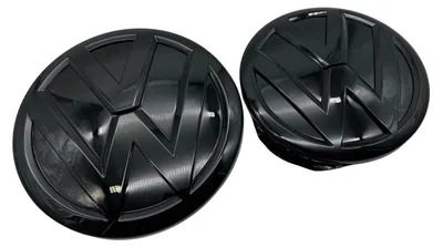 Imagen del producto de Emblema para carrocería de VW Amarok, color  brillante, con el logotipo, para la parte delantera y trasera, 2 unidades