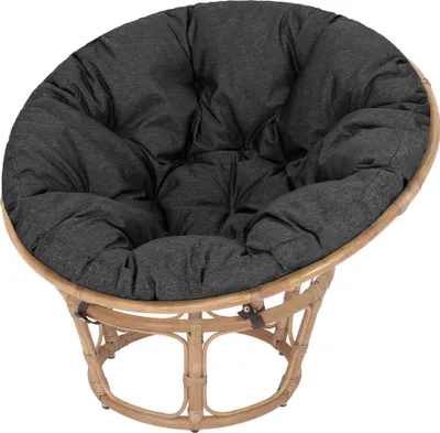 Produktbild von Rundkissen SOA Ø114 cm für Papasan & Jordrup Stuhl – 8 cm dick, grau, wetterfest,   – HobbyGarden